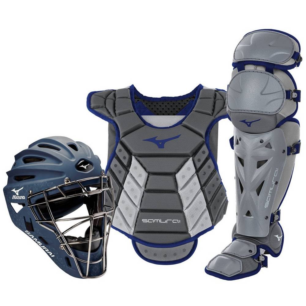 Catchers Gear Mizuno Samurai Boxed (14-15") - Mulher - Cinzentas/Azul Marinho - WHERQ7834